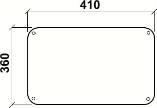 Guarnizione porta forno chiusa ELECTROLUX 3577252020 60 cm, 4 ganci