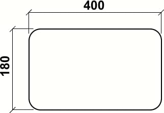 Guarnizione porta forno chiusa TECNOGAS 420066400 40 cm, 4 ganci