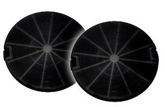 Kit 2 Filtri Cappa carbone attivo per cappe FABER, IKEA Ø150 x 16 mm