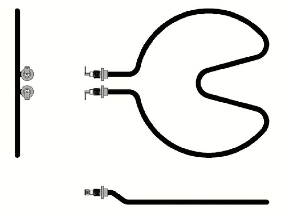 Resistenza fornetto pizza G3 FERRARI 600 W 230 V Made in Italy