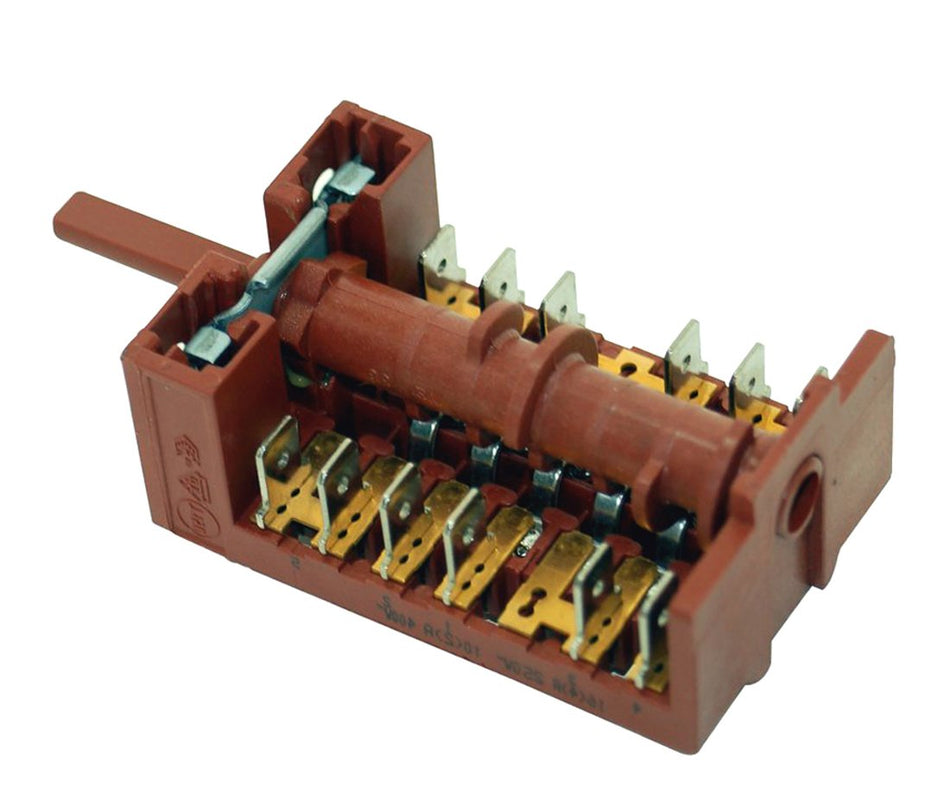 Commutatore forno rotativo GOTTAK 850615, NARDI 040899009918R  4+0 posizioni 6+6 faston