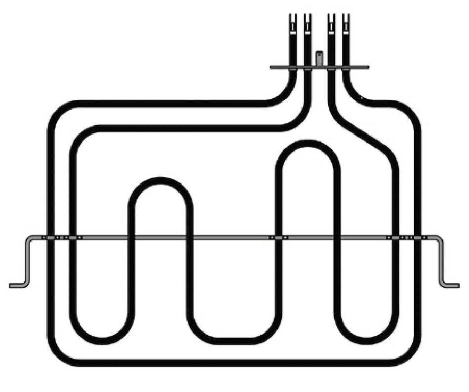 Resistenza forno doppia NARDI, HOMARK 800/1800 W 230 V Made in Italy