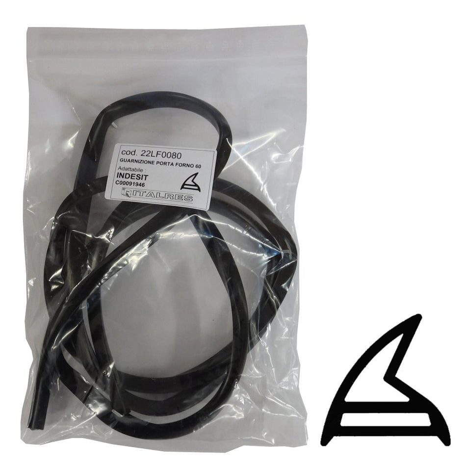 Guarnizione porta forno aperta INDESIT C00091946 60 cm