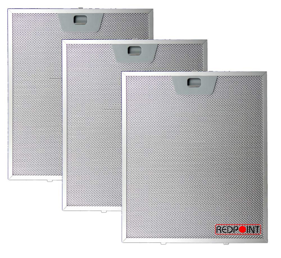 Kit 3 Filtri Cappa in alluminio per cappe FABER, FRANKE 253 x 300 x 8 mm