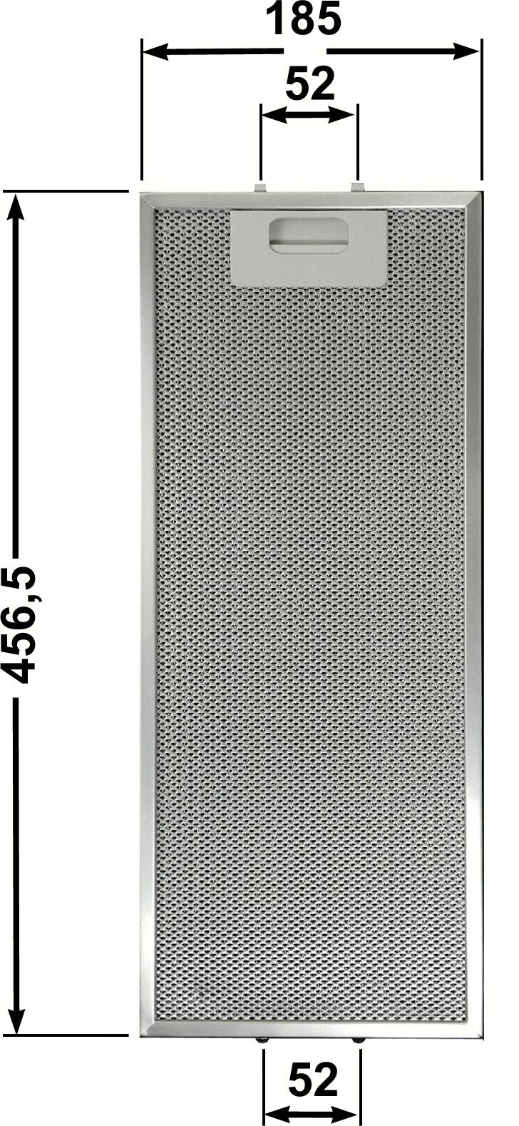Filtro Cappa in alluminio per cappe ELICA 185 x 456 x 9 mm