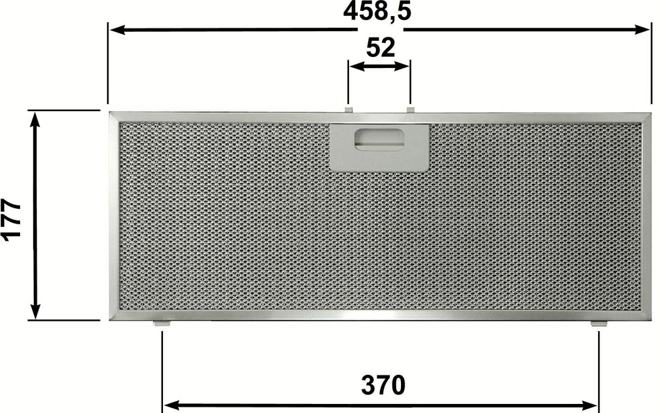 Filtro Cappa in alluminio per cappe ELICA 458 x 177 x 9 mm