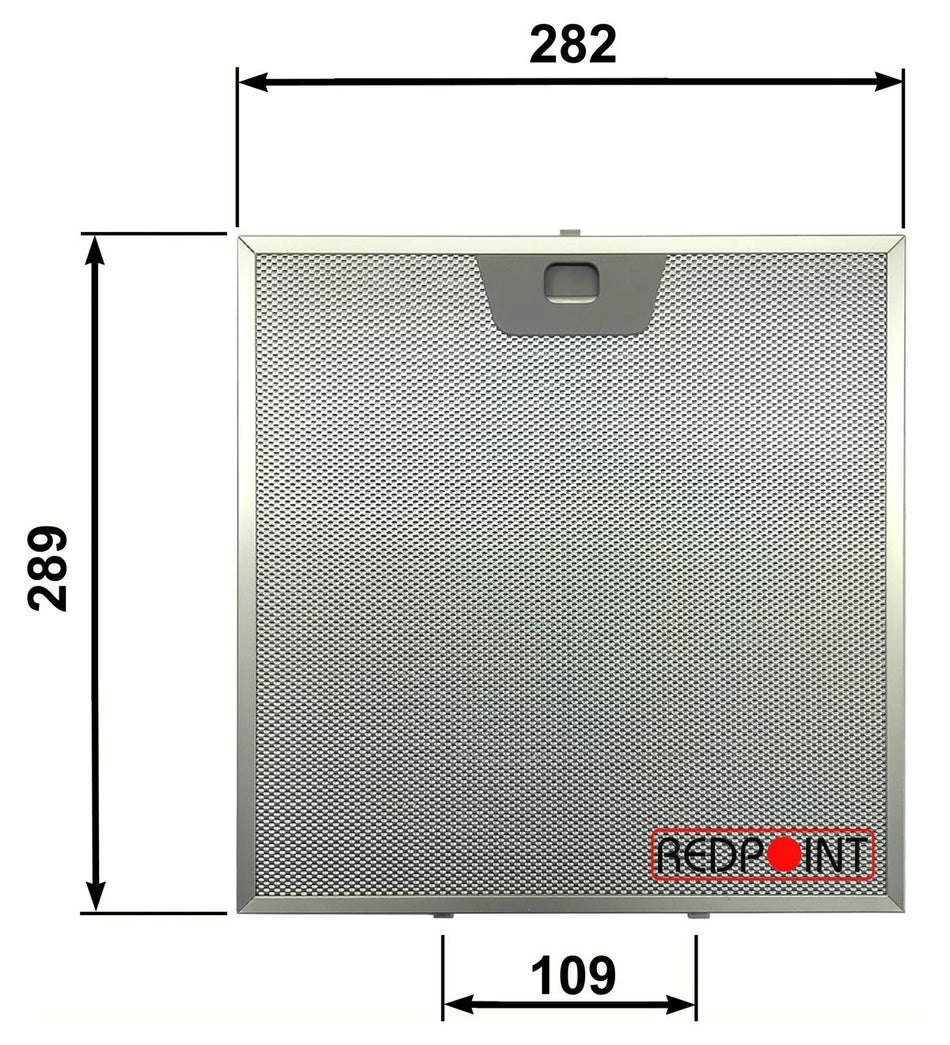 Filtro Cappa in alluminio per cappe FABER 282 x 289 x 8 mm